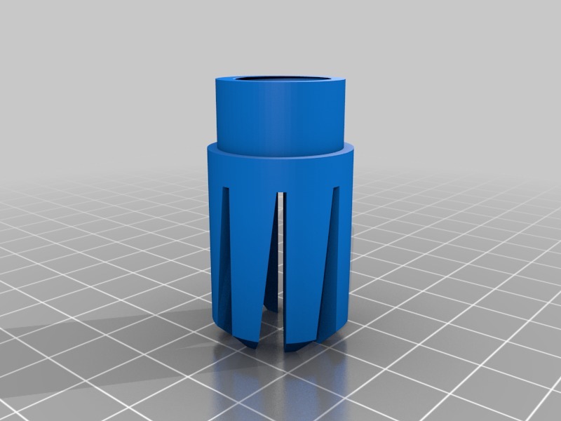 Miniatura 2 do modelo 3D threaded airsoft muzzle brake/flash hider