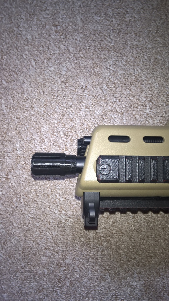 Miniatura 2 do modelo 3D threaded airsoft muzzle brake/flash hider