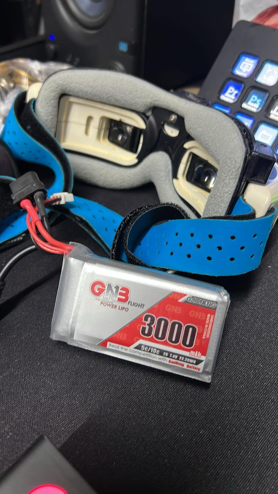 GN3 Power Lipo 2s Battery for Fatshark external battery case