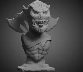 Demon bust by Дмитрий Рябыкин | Download free STL model | Printables.com