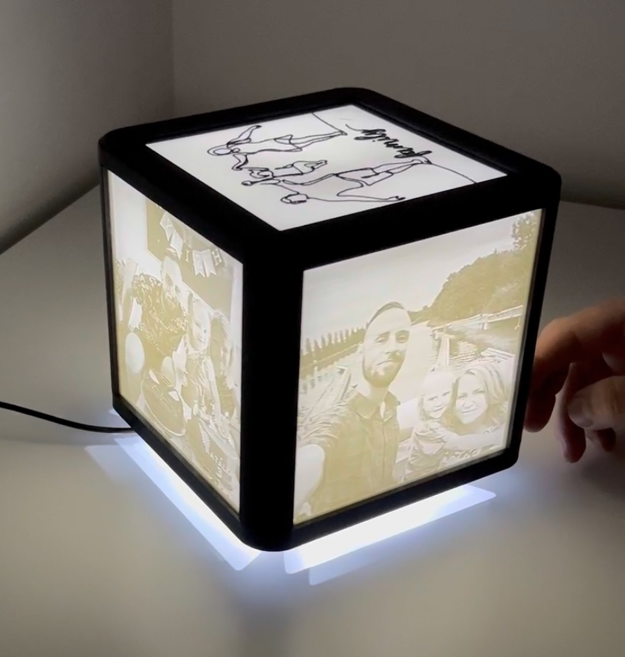 Lithophane rotating lapm