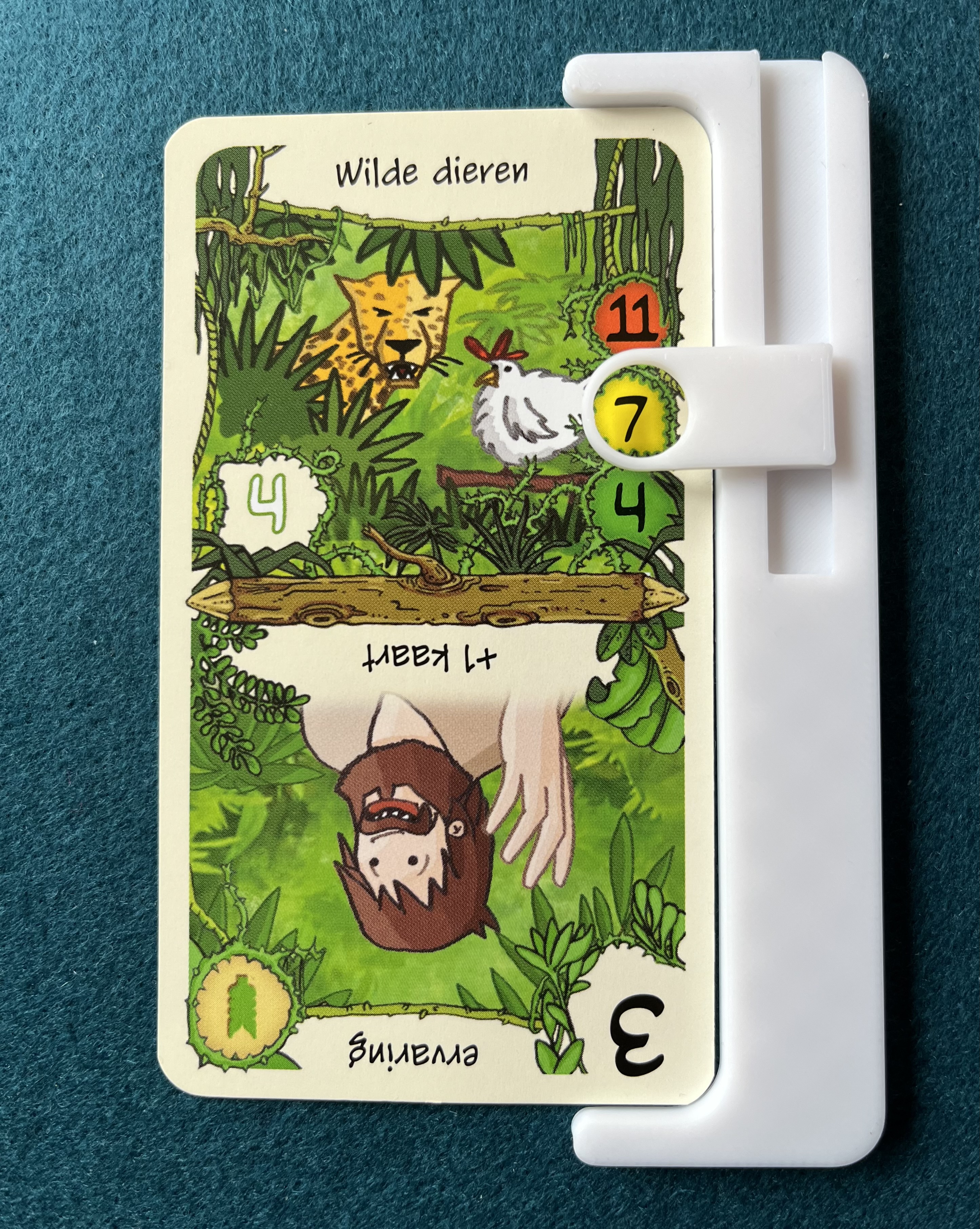 Friday card game hazard level indicator
