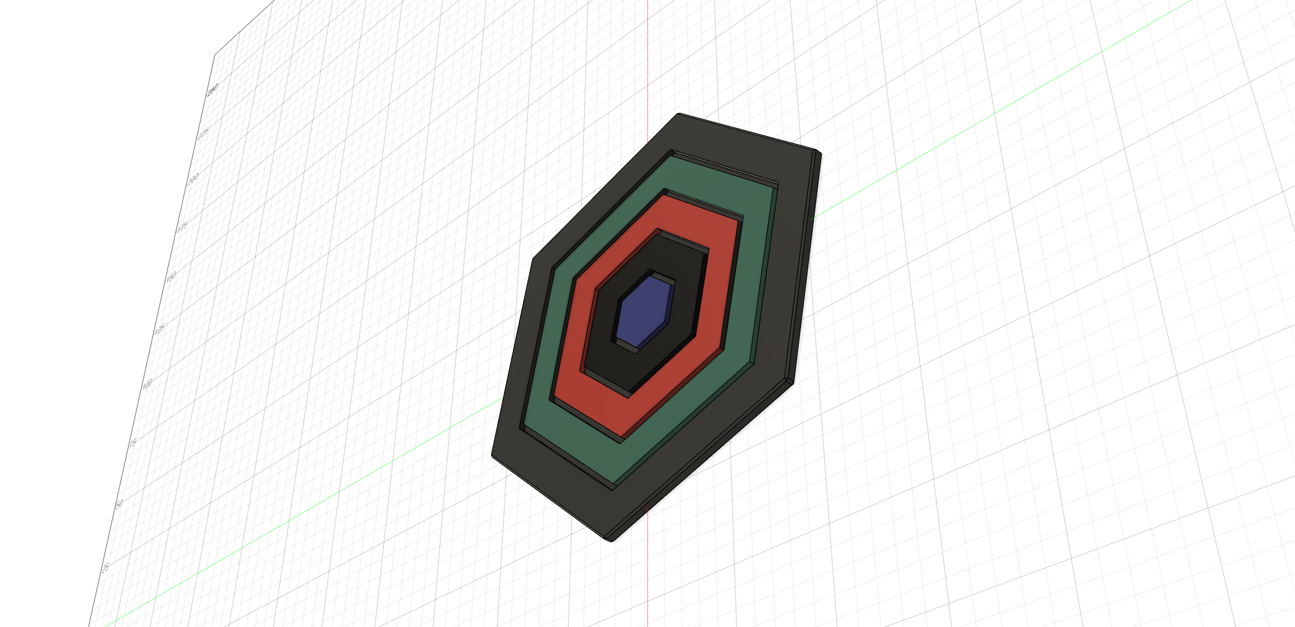 Miniatura 5 do modelo 3D Hexagonal coaster set