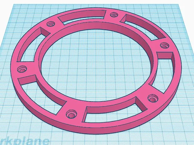 Collar and support for attaching 4" flex hose to dust collection bin by ...