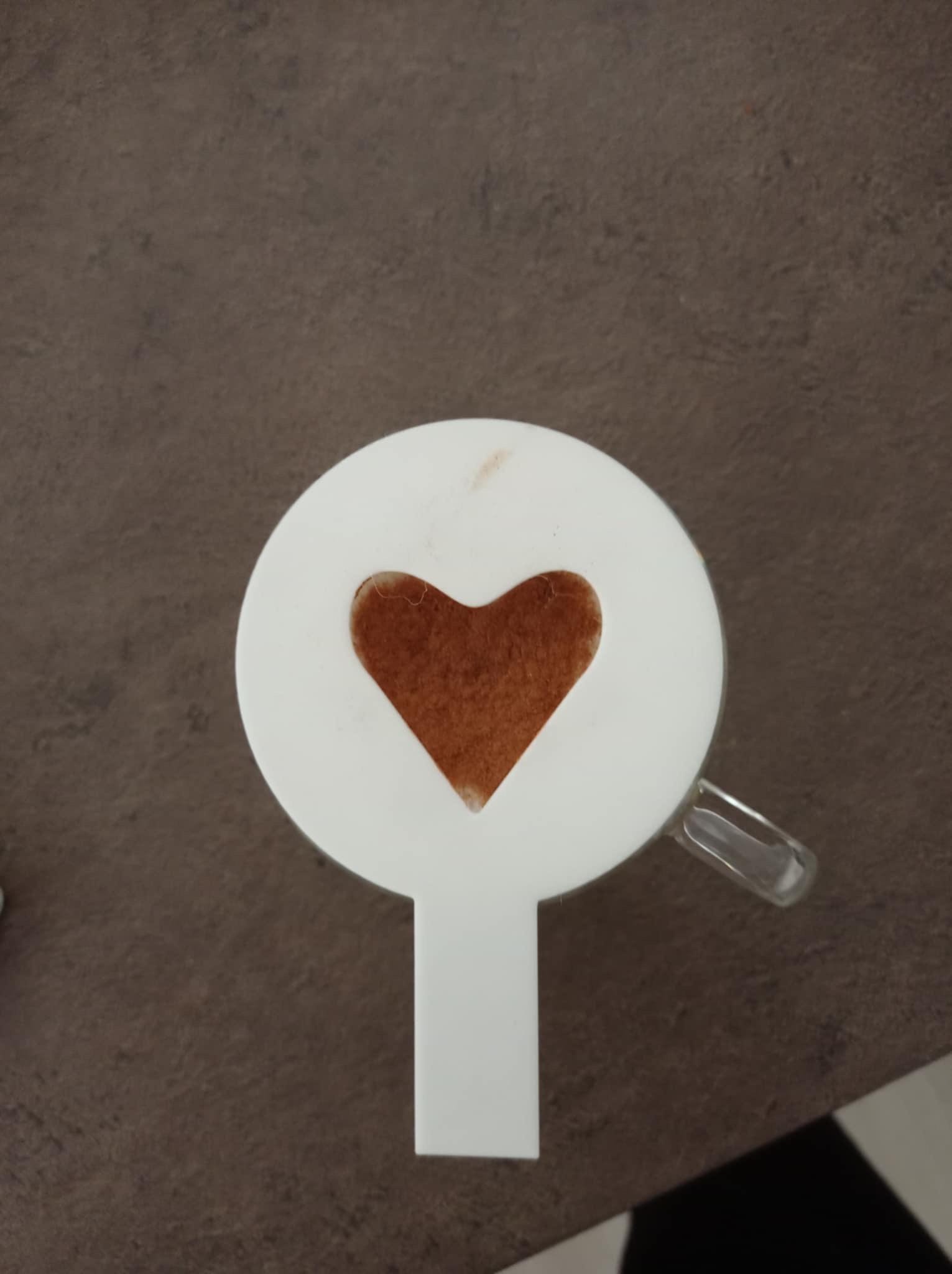 templates for decorating coffee - heart