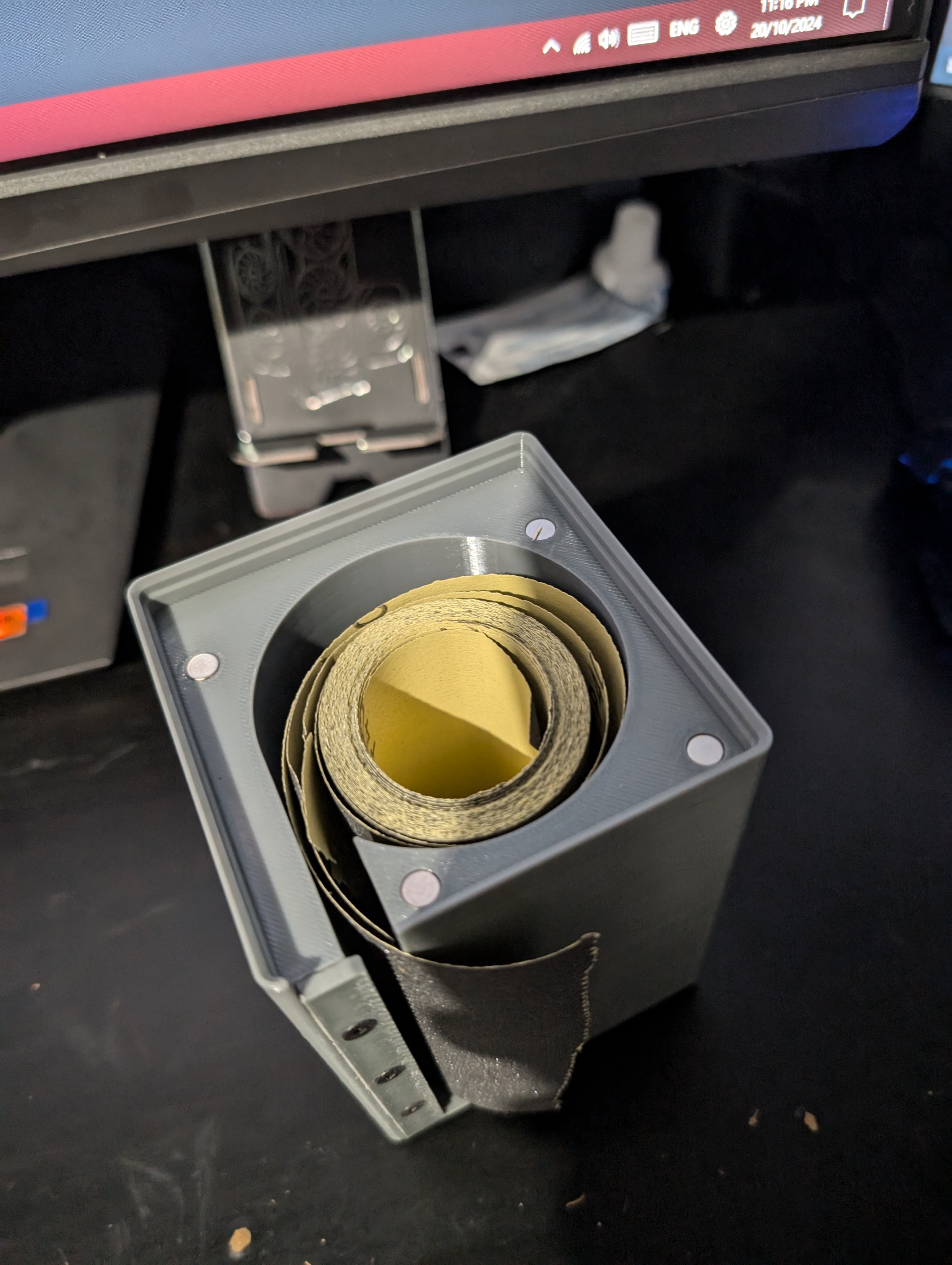 Gridfinity Sandpaper Roll Holder — miniatura 2