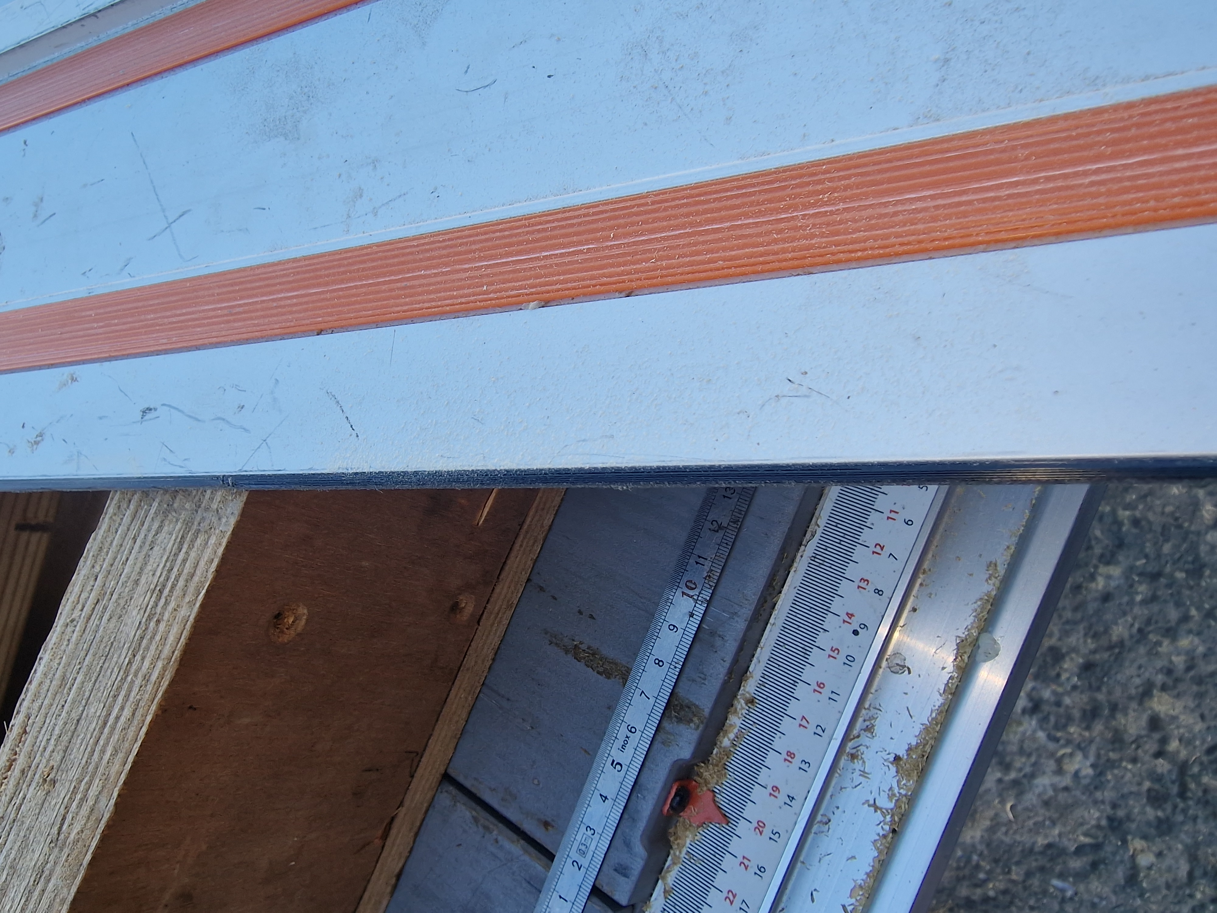 TPU splinter guard for tracksaw