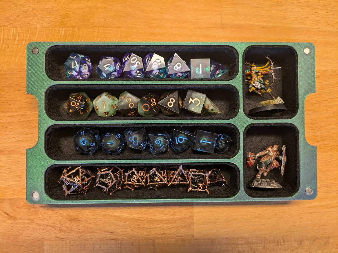 Dice and Mini Box with Dice Tray - for DnD/Pathfinder by ClassyMarmot ...