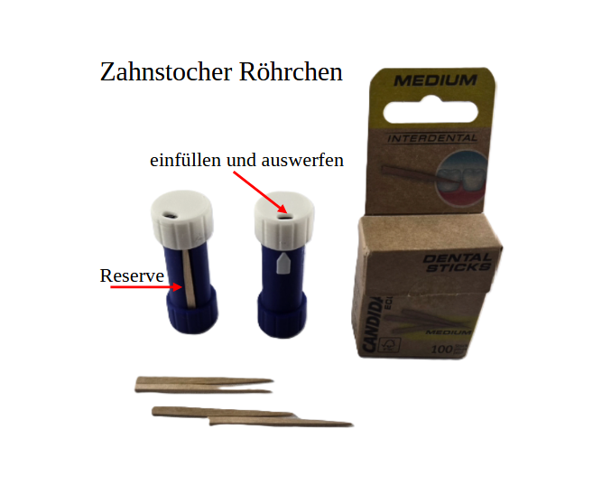 Zahnstocher Roehrchen