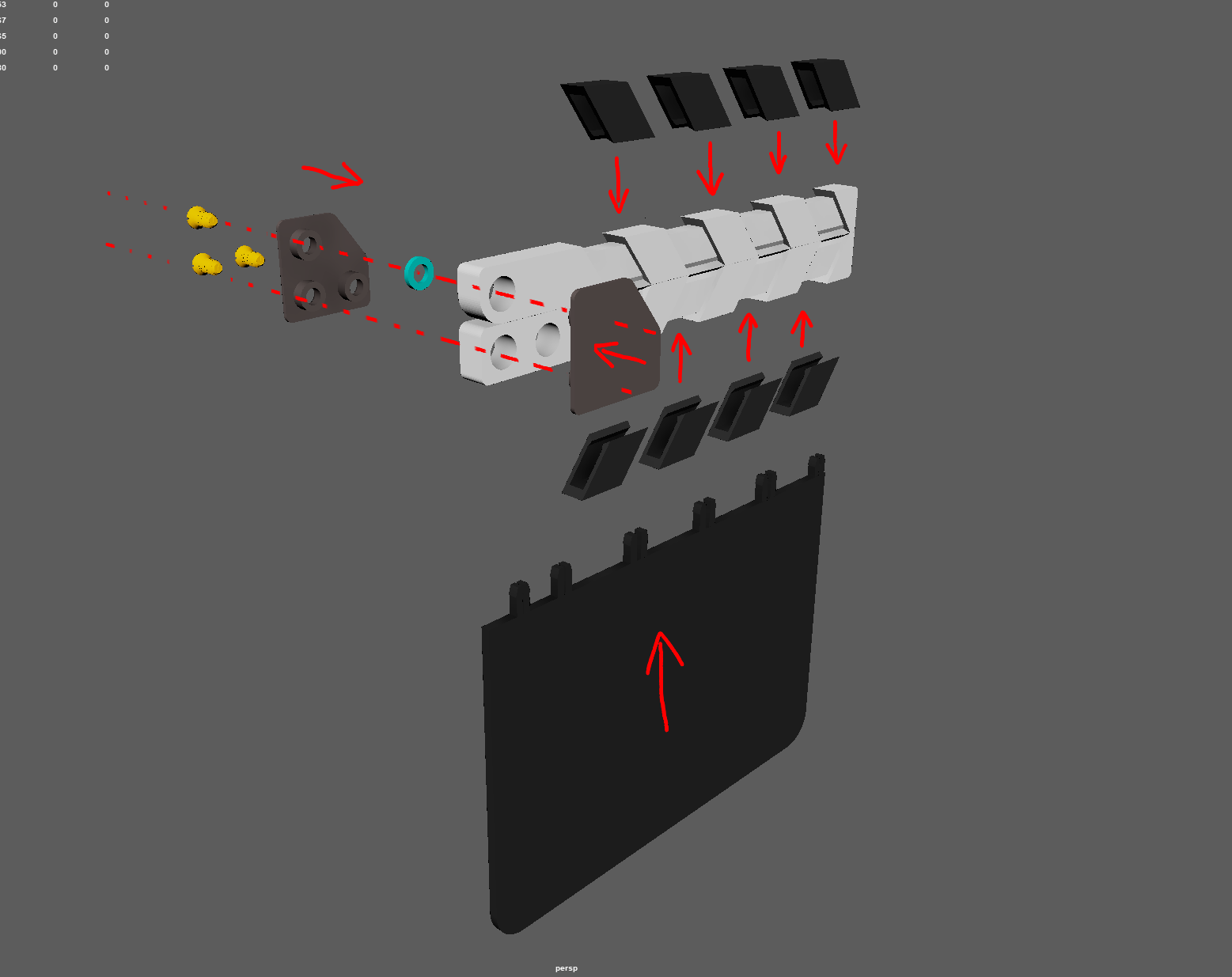 Miniatura 5 do modelo 3D Clapperboard