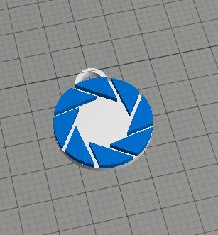 aperture science talisman/charm/mascot/keychain by Planetler | Download ...