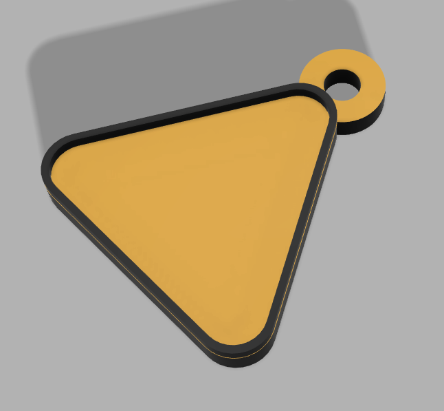 Hazard symbol keychains and template Includes step files by Leninade