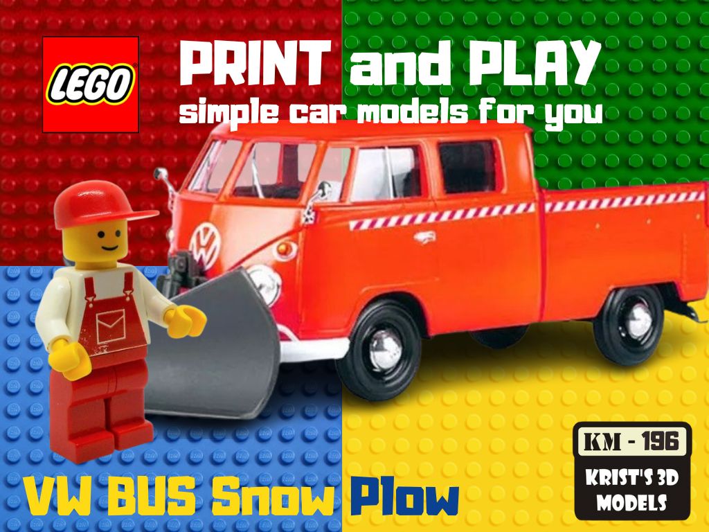 LEGO Volkswagen Bus with Snow Plow
