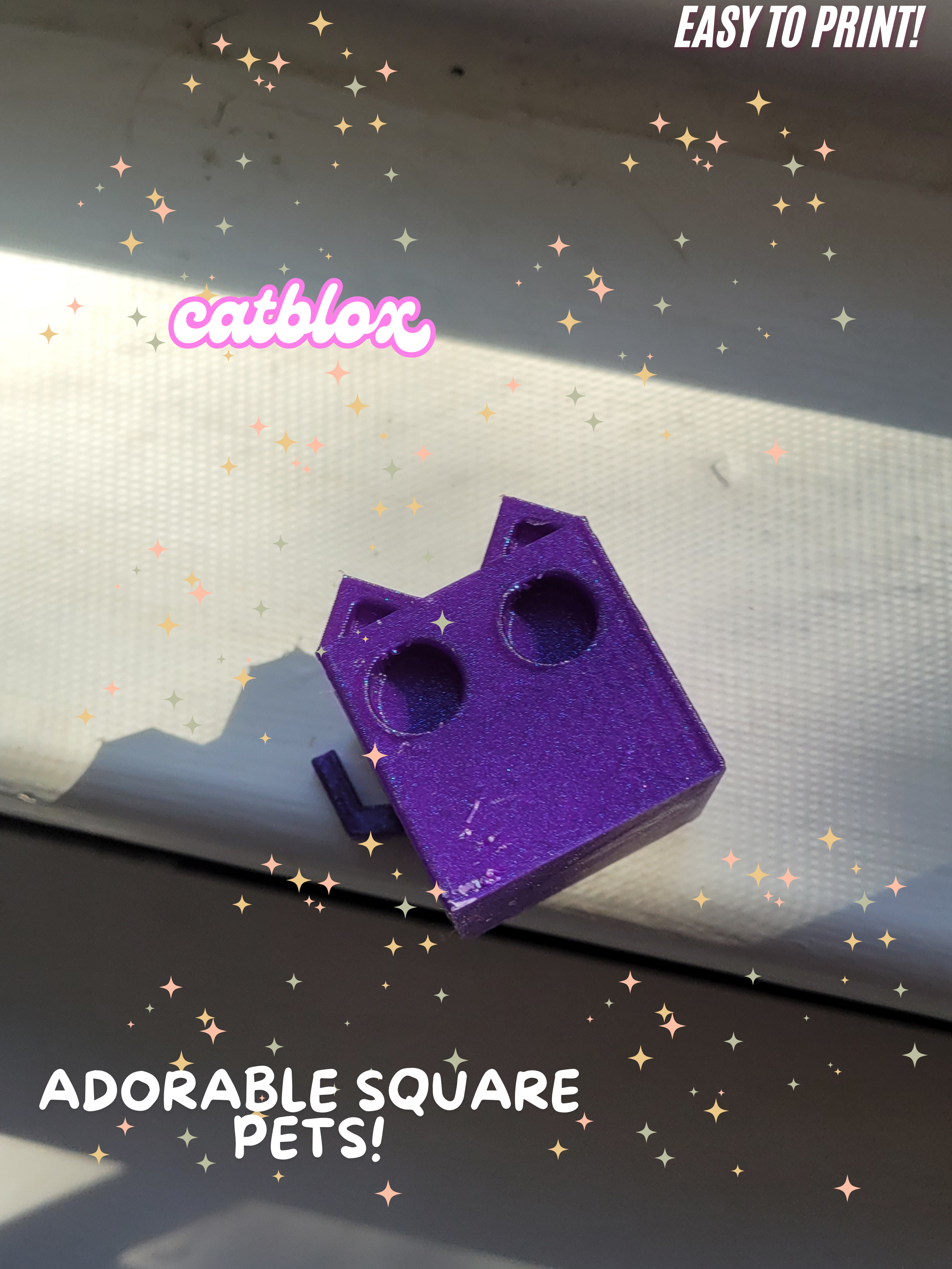catblox adorable square stackable pets!!!! easy to print!!
