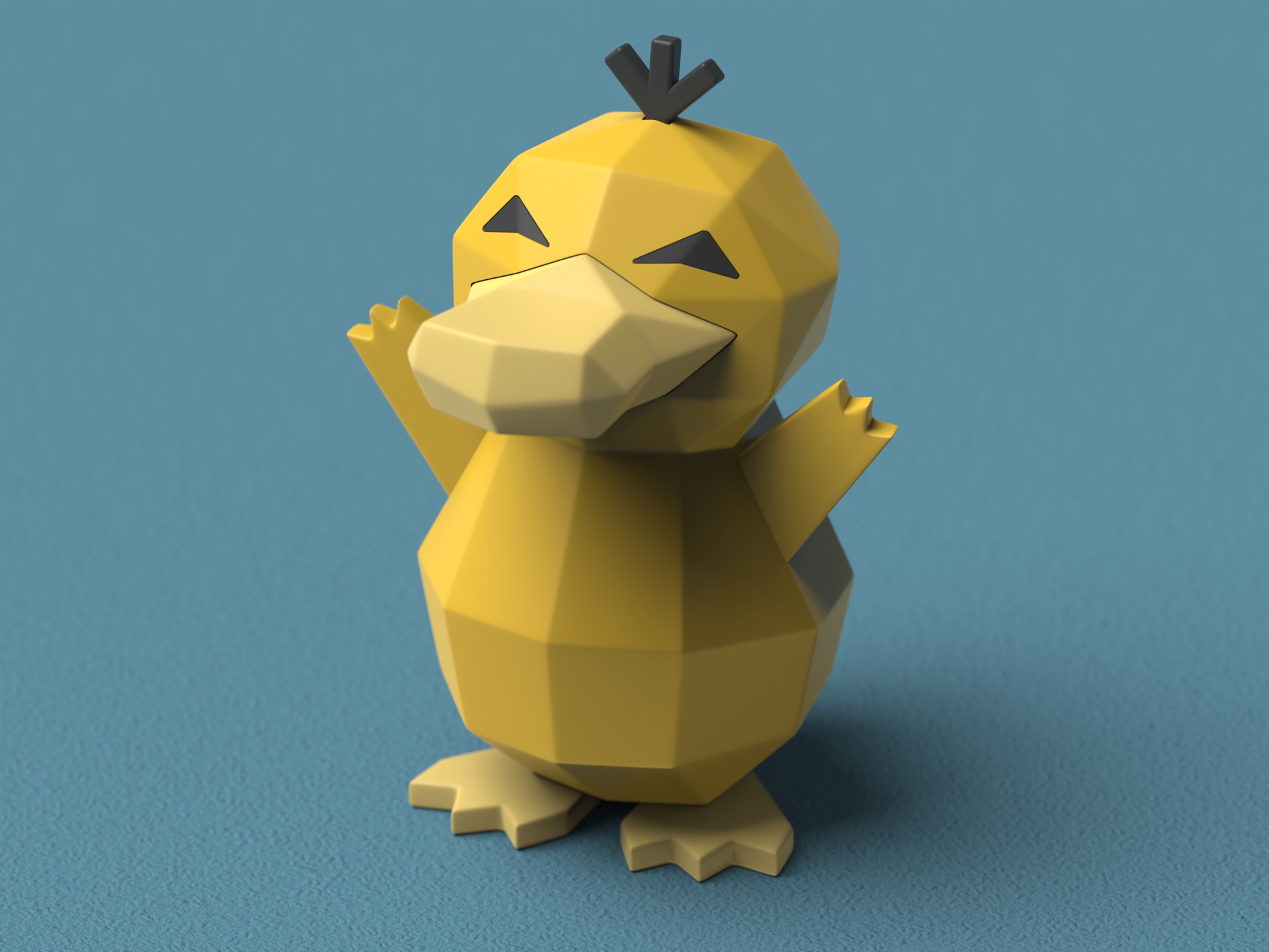 Low-poly Psyduck