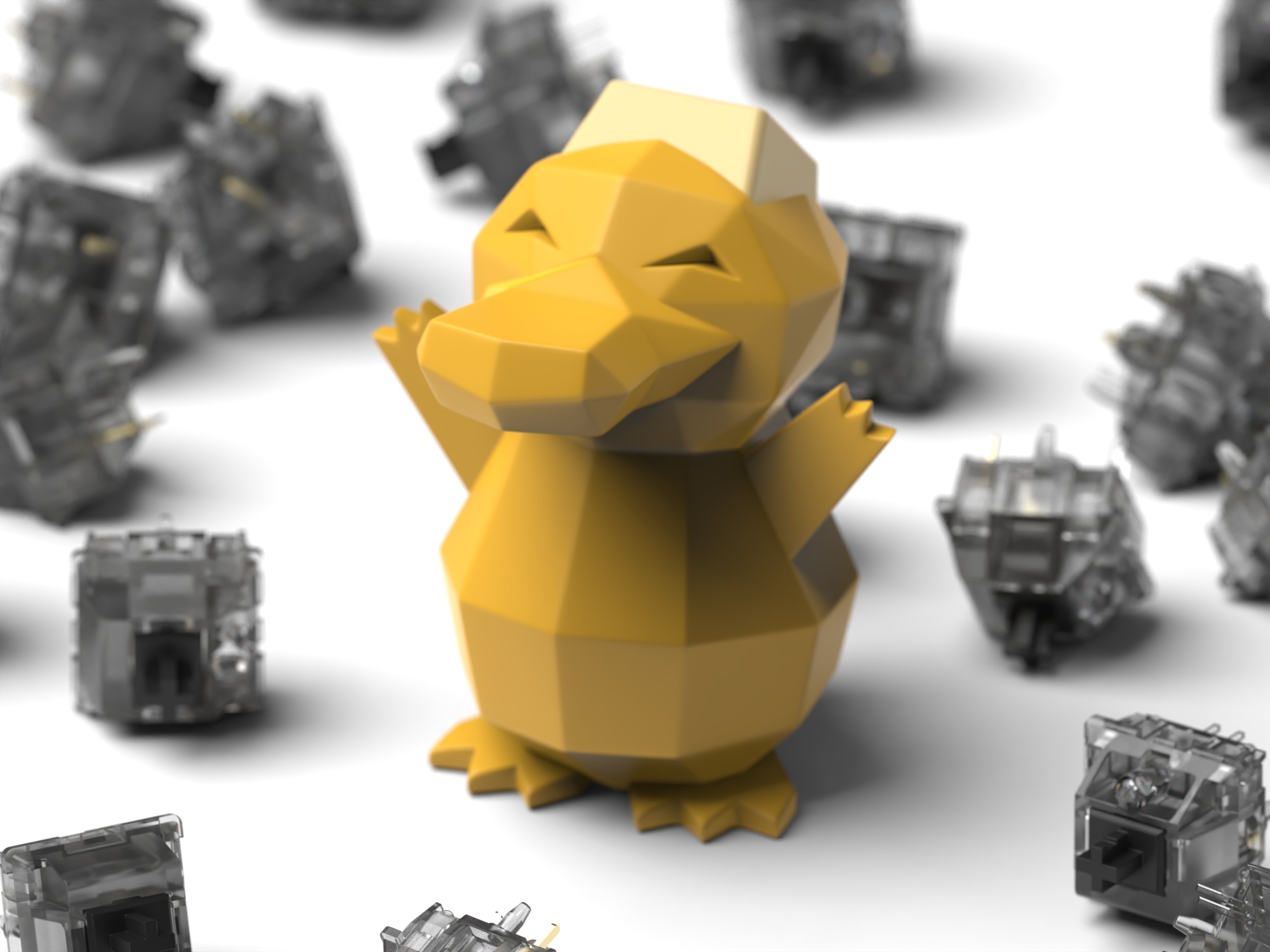 Psyduck - Keyboard clicker by Agustin Arroyo | Printables Store