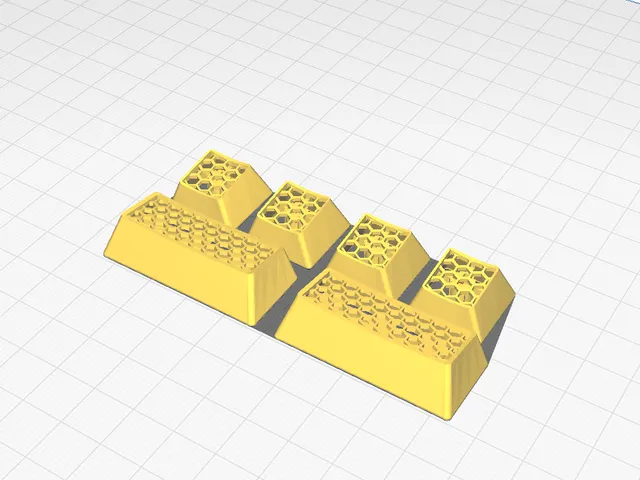 WASD, Shift, Ctrl keycaps