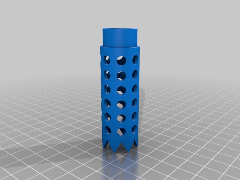 Miniatura 5 do modelo 3D threaded airsoft muzzle brake/flash hider