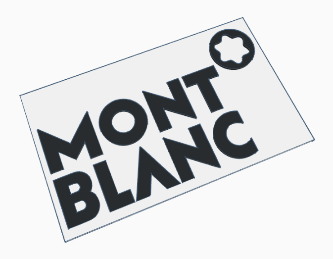 Mont Blanc - Schild