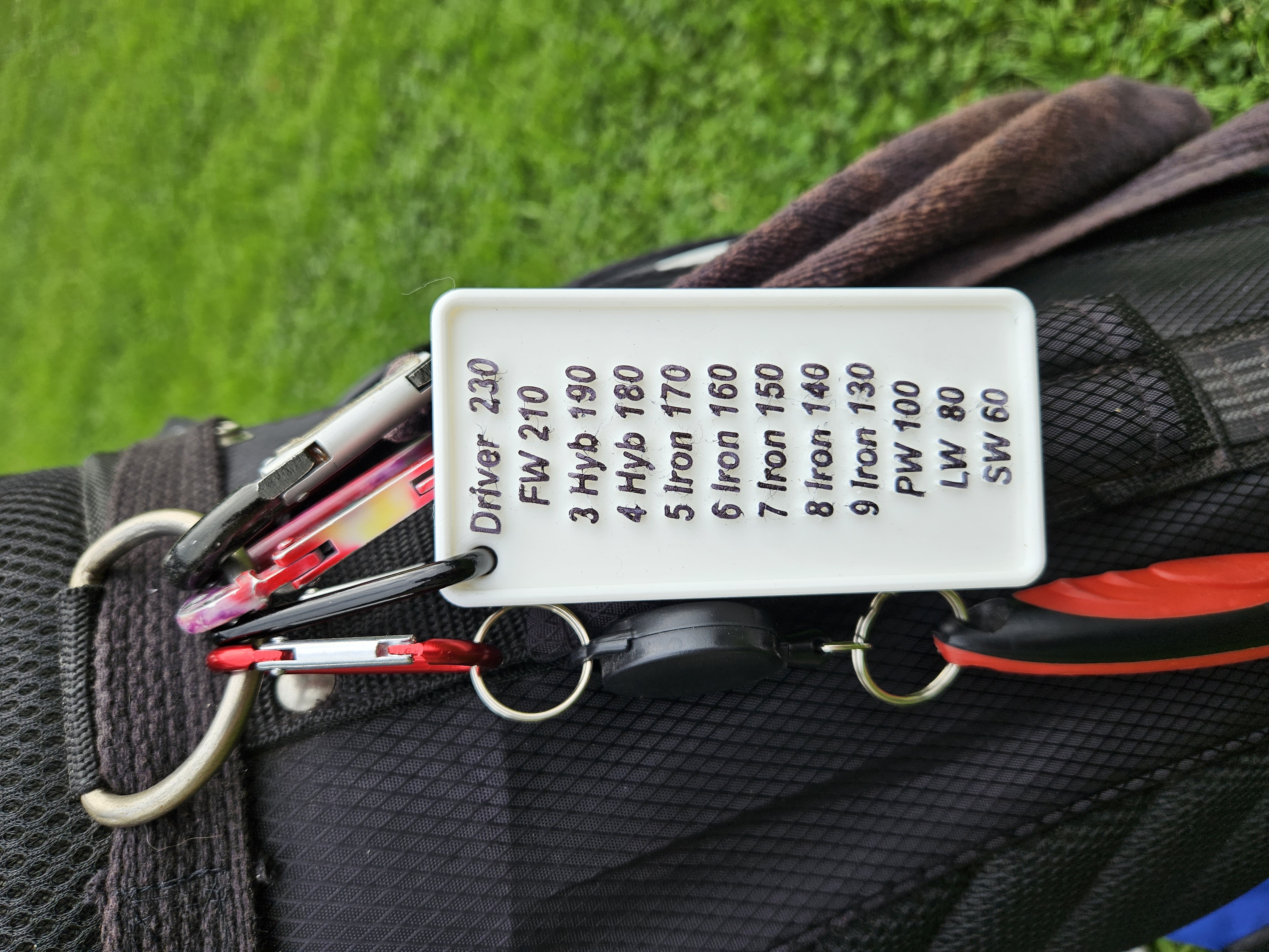 Golf club range card by Stephen Imeson Download free STL model