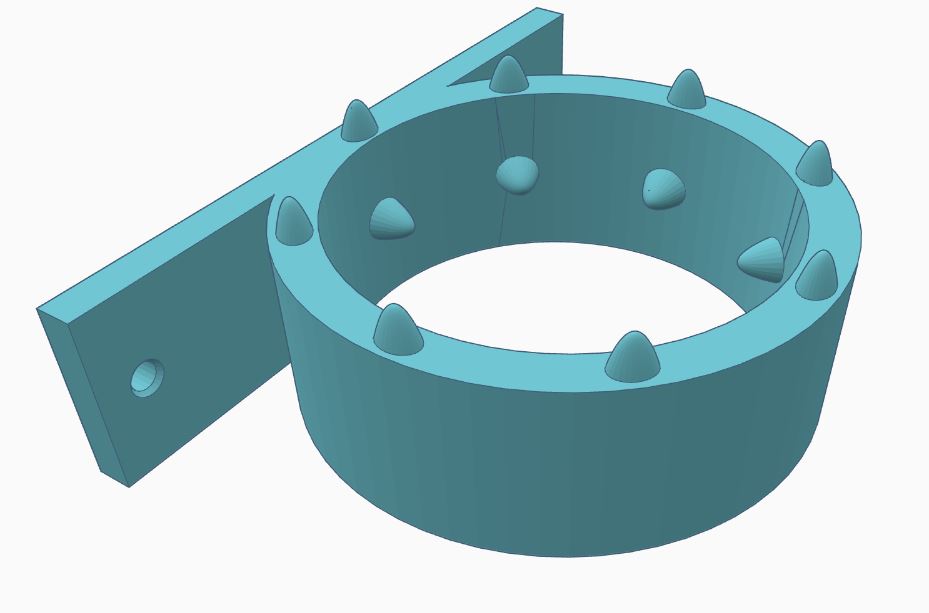Ring for arm scratching and back scratching with wall or door frame attachment
