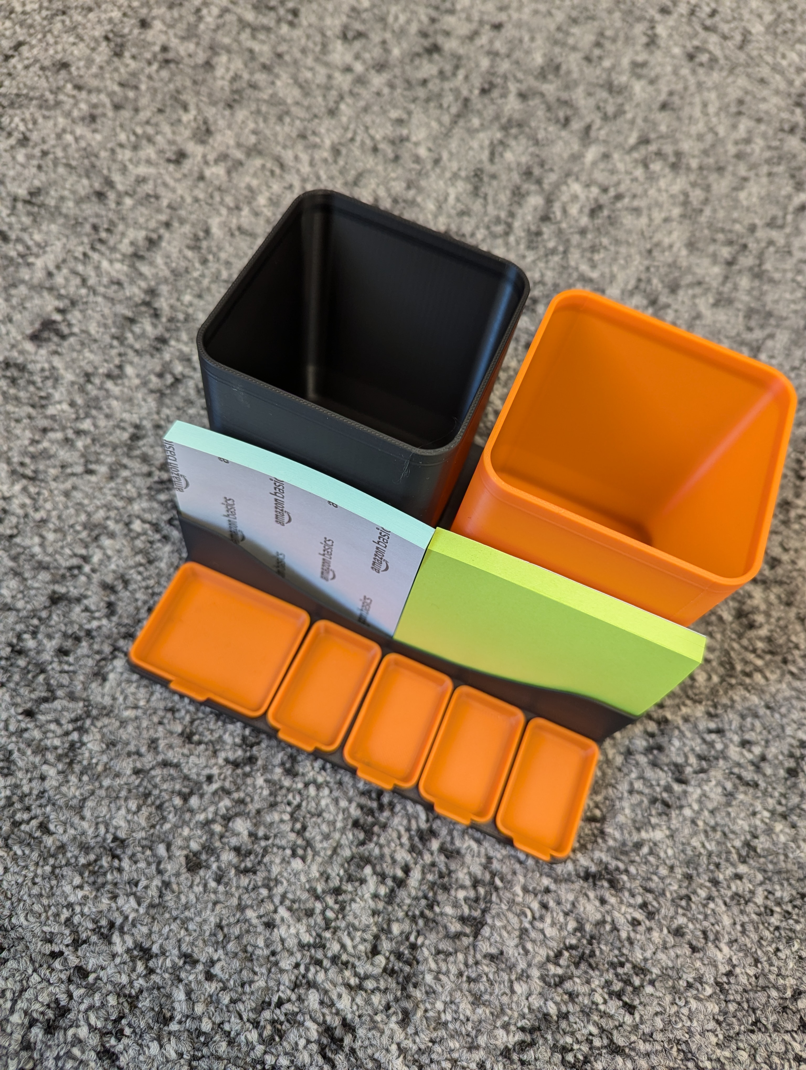 Desk organizer for storing pens and tiny parts