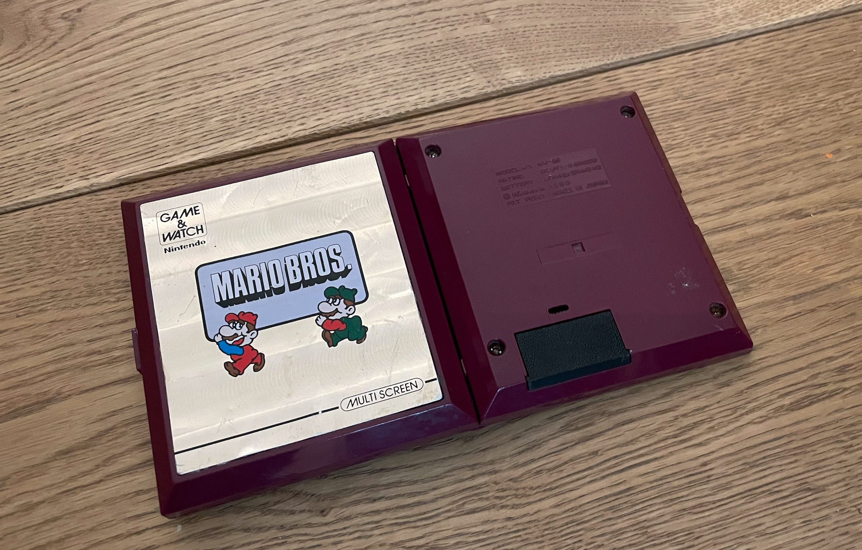 Game & Watch Battery Cover - Mario Bros