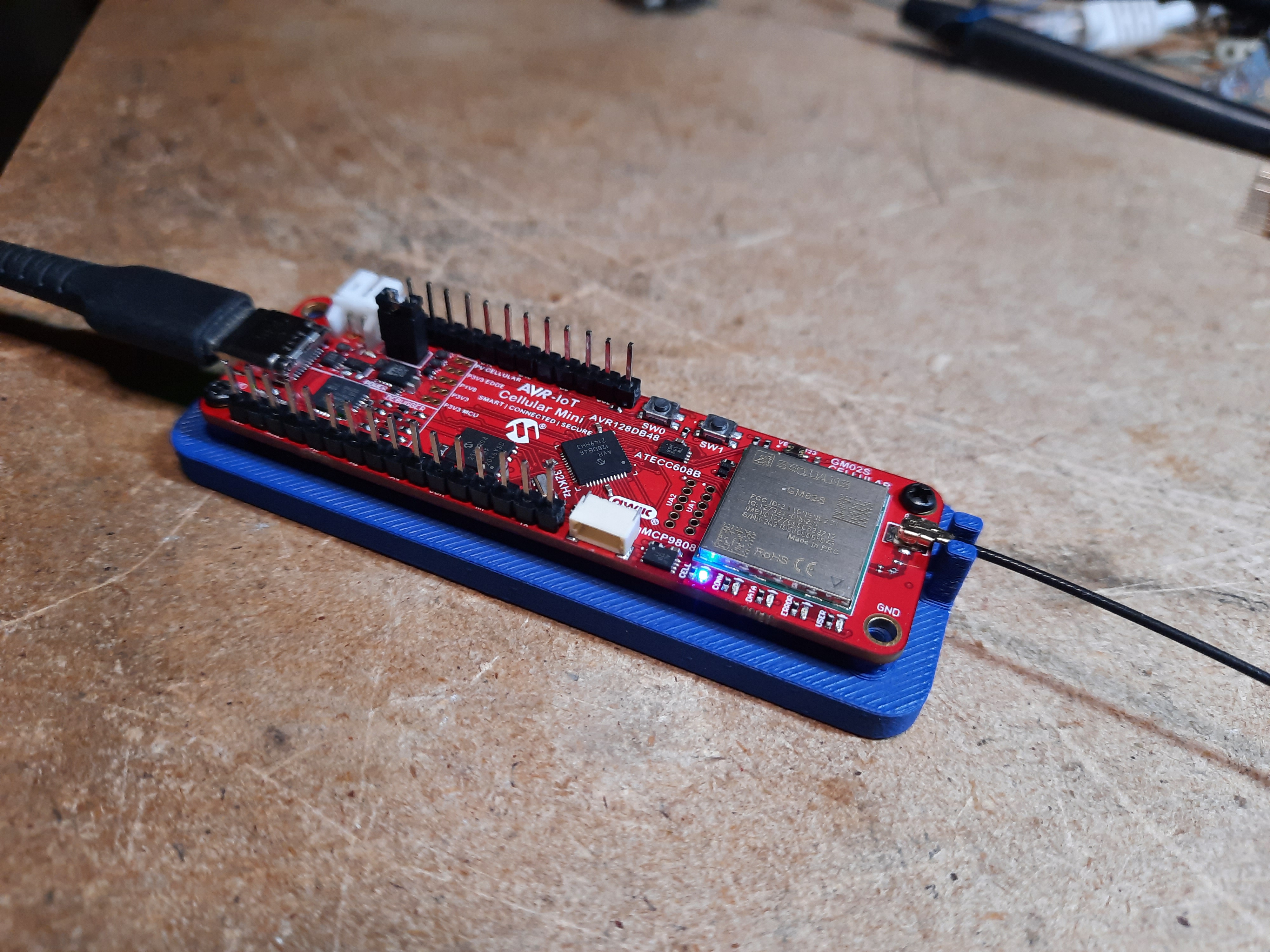 AVR-IOT Cell Mini Mount Plate by holla2040 | Download free STL model ...
