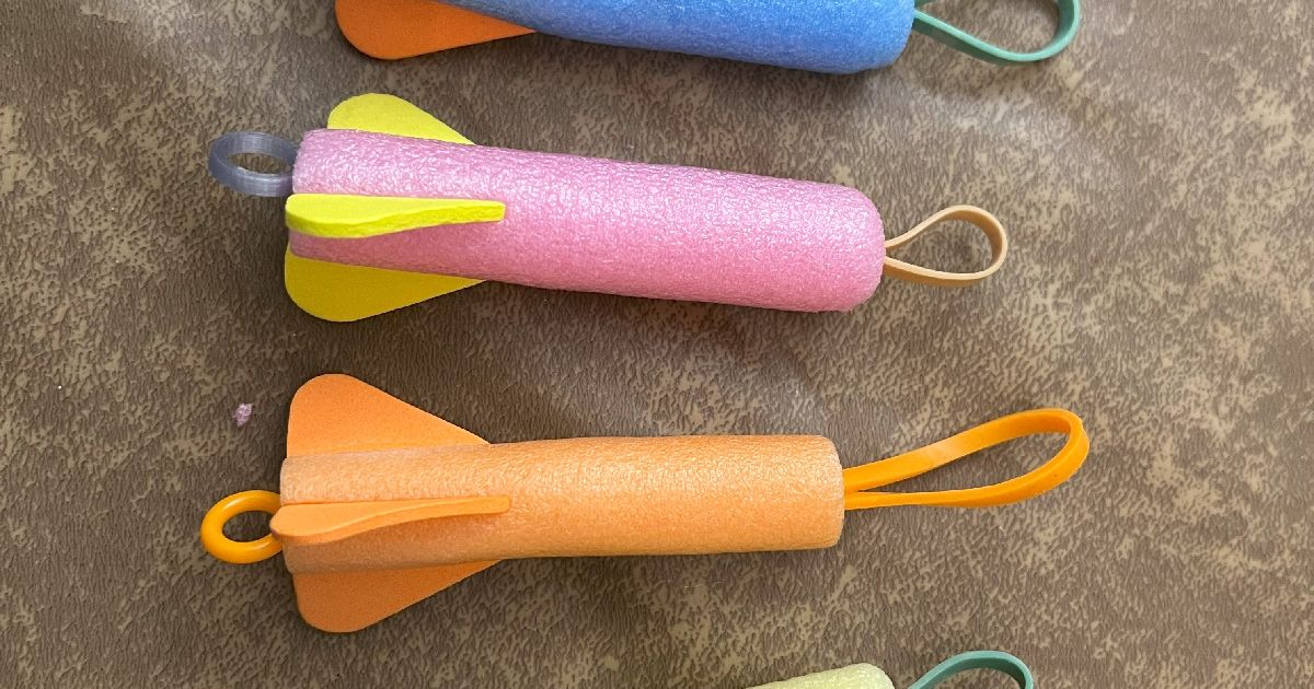 IR Turret dart rubber band clip for Mark Rober Hack Pack by Paul J