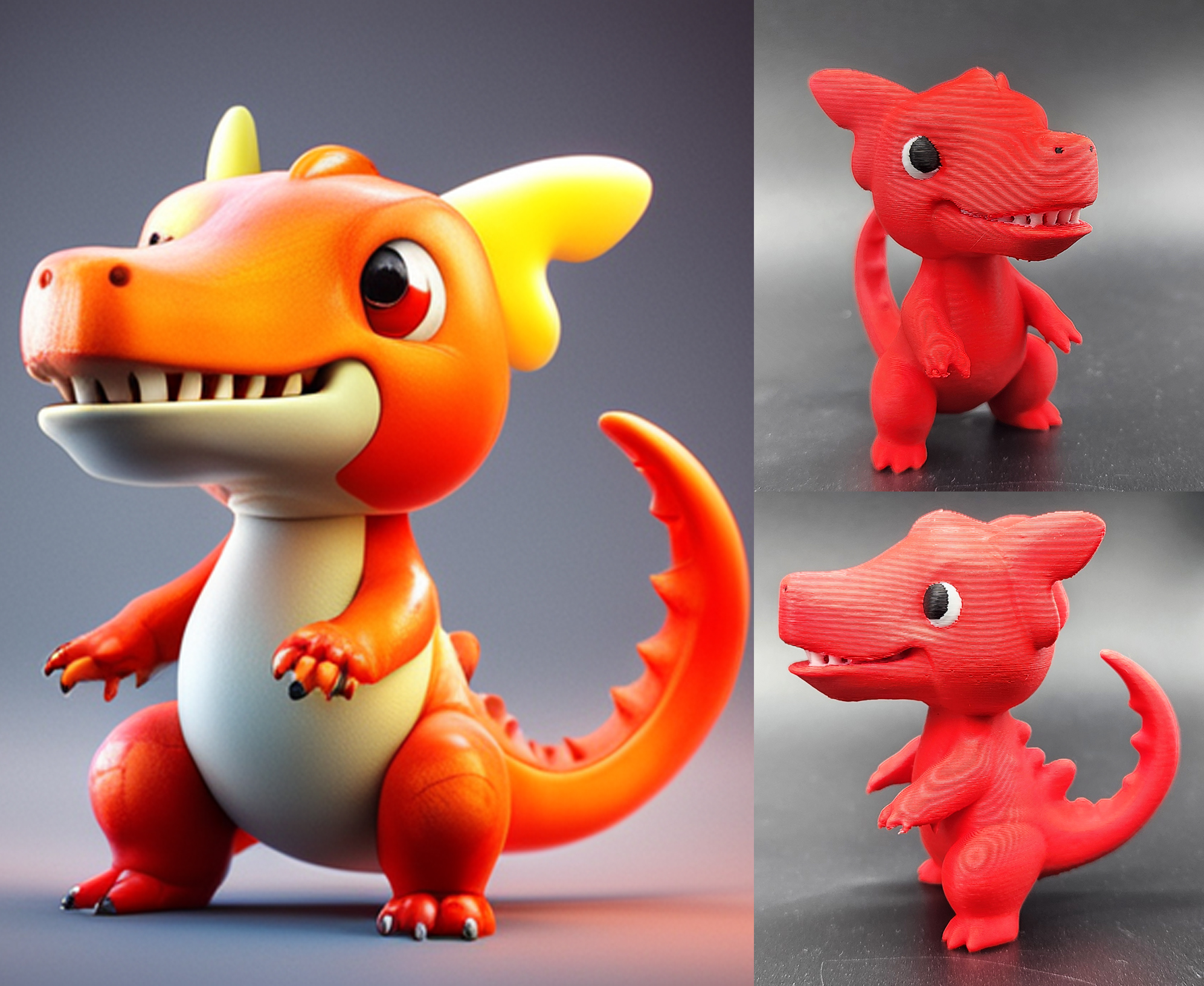 AI Designed Cute T-Rex