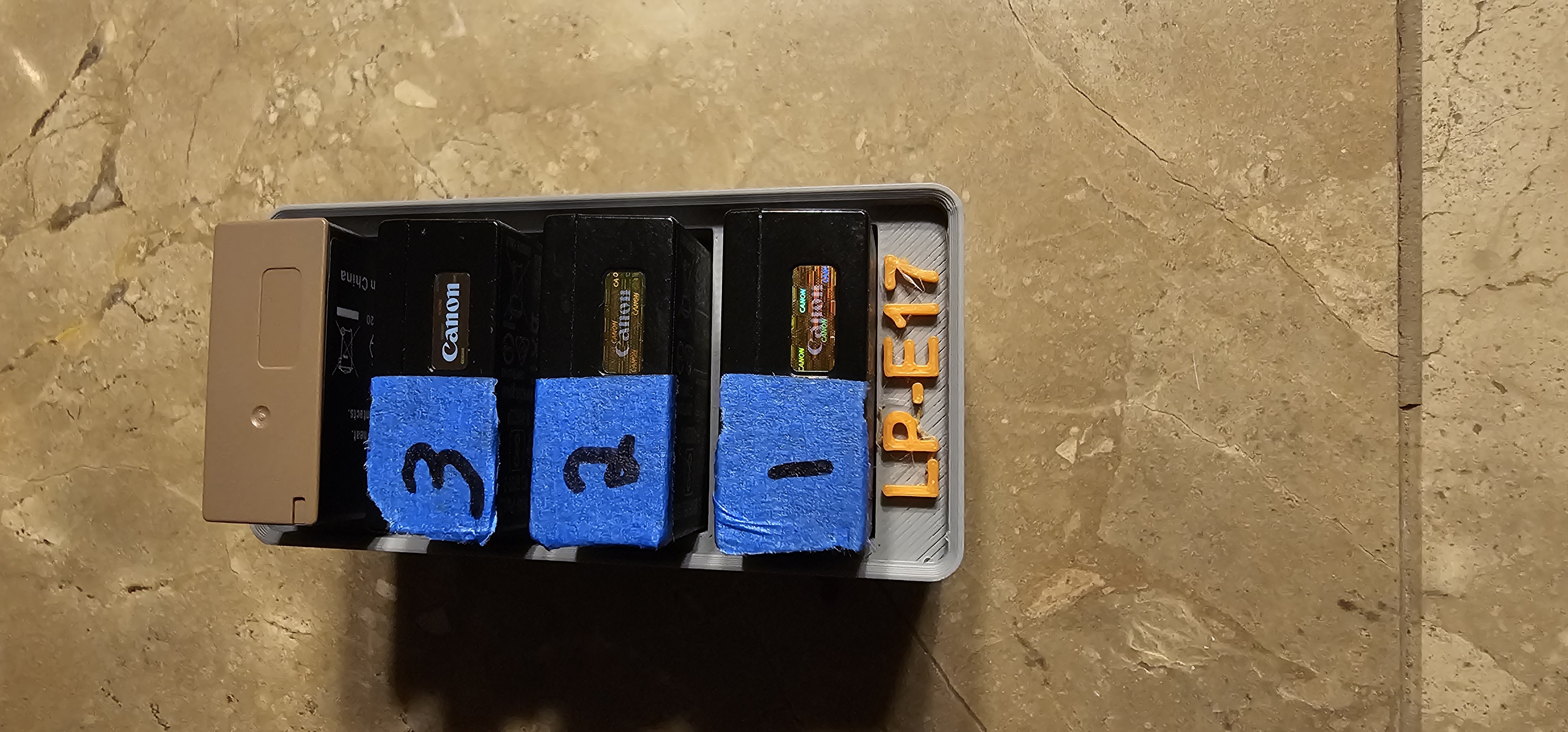 Gridfinity - 1x2 - Canon LP-E17 Batteries