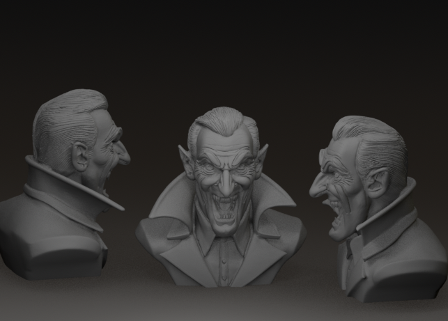 Count Dracula of Transylvania Bust | Vlad the Impaler | STL and Color 3MF