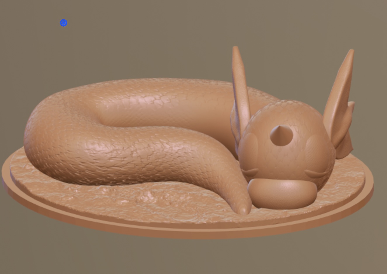 Dratini Sleeping Scuplture