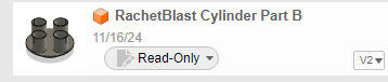 reverse engineered nerf rachetblast cylinder