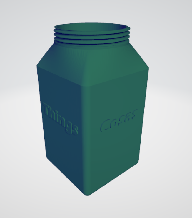 Envase con tapa - Container with lid