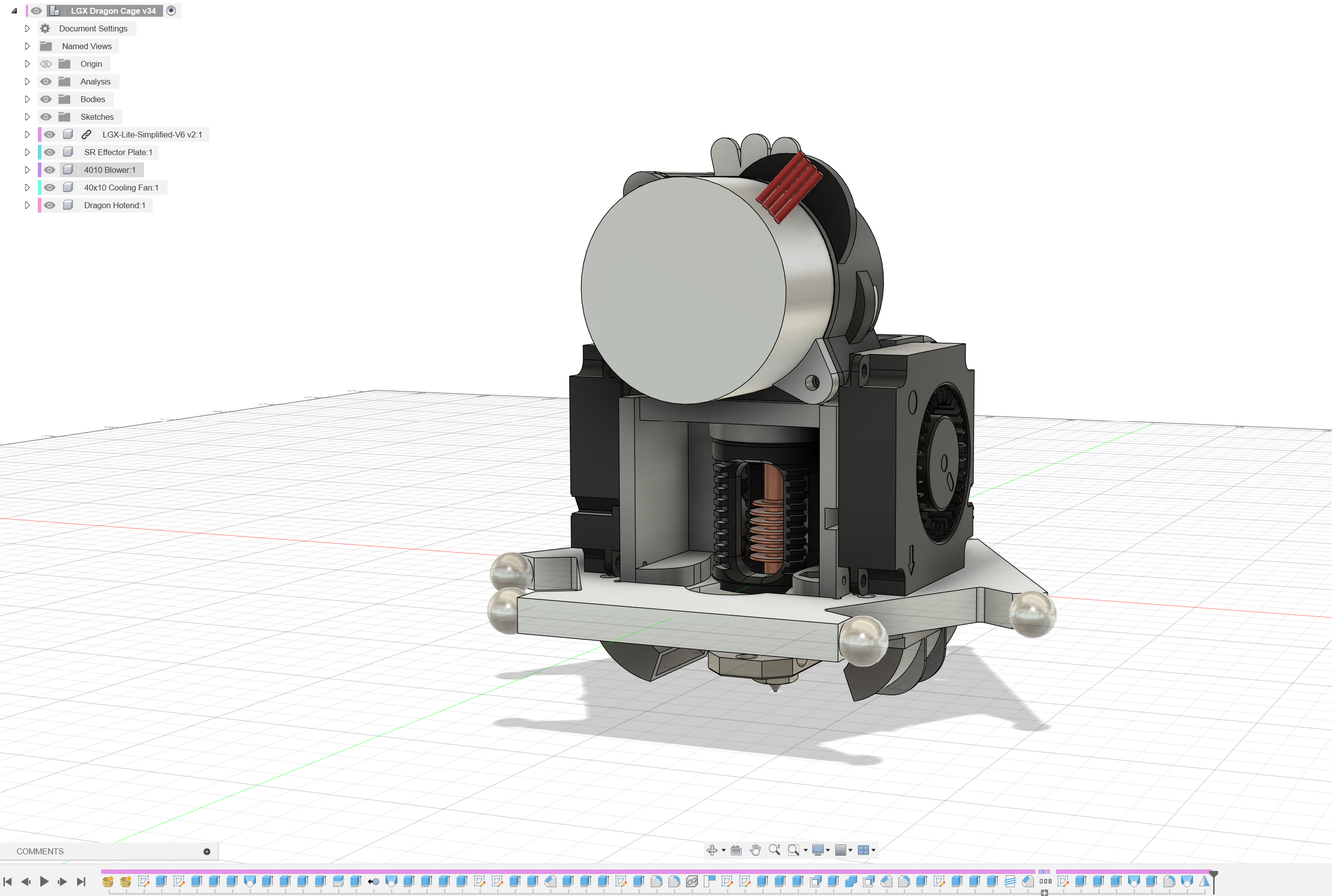 FLSUN SR - Voron DRAGON Rigid Effector (LGX Lite or Bowden) + CAD