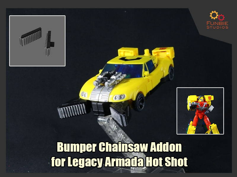 Bumper Chainsaw Addon for Transformers Legacy Armada Hot Shot