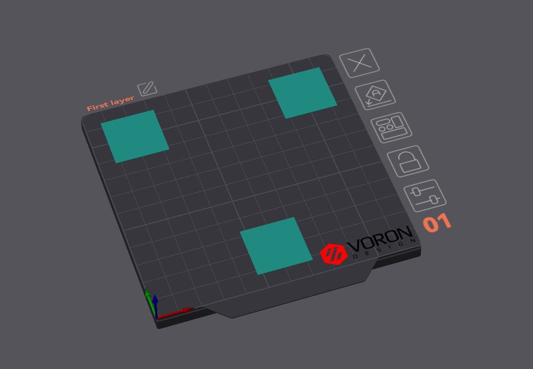Voron v0 bed level test