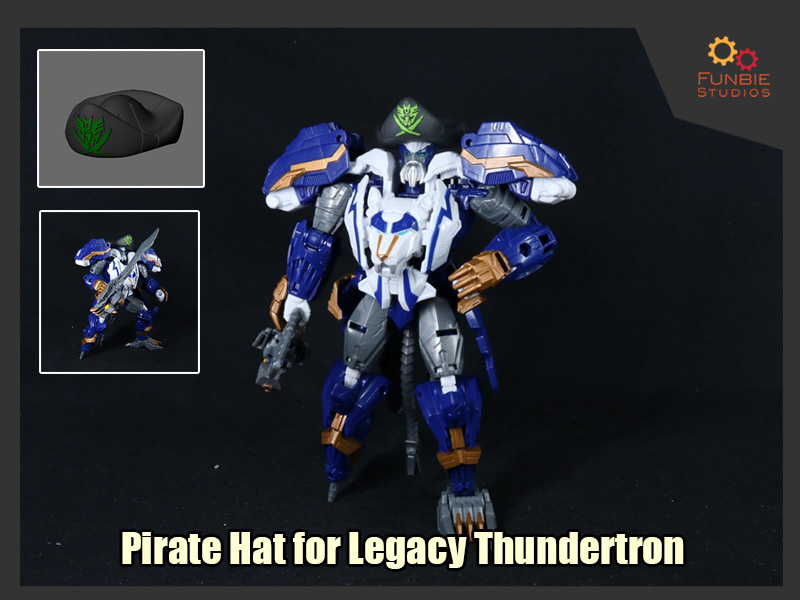 Pirate Hat for Transformers Legacy Thundertron