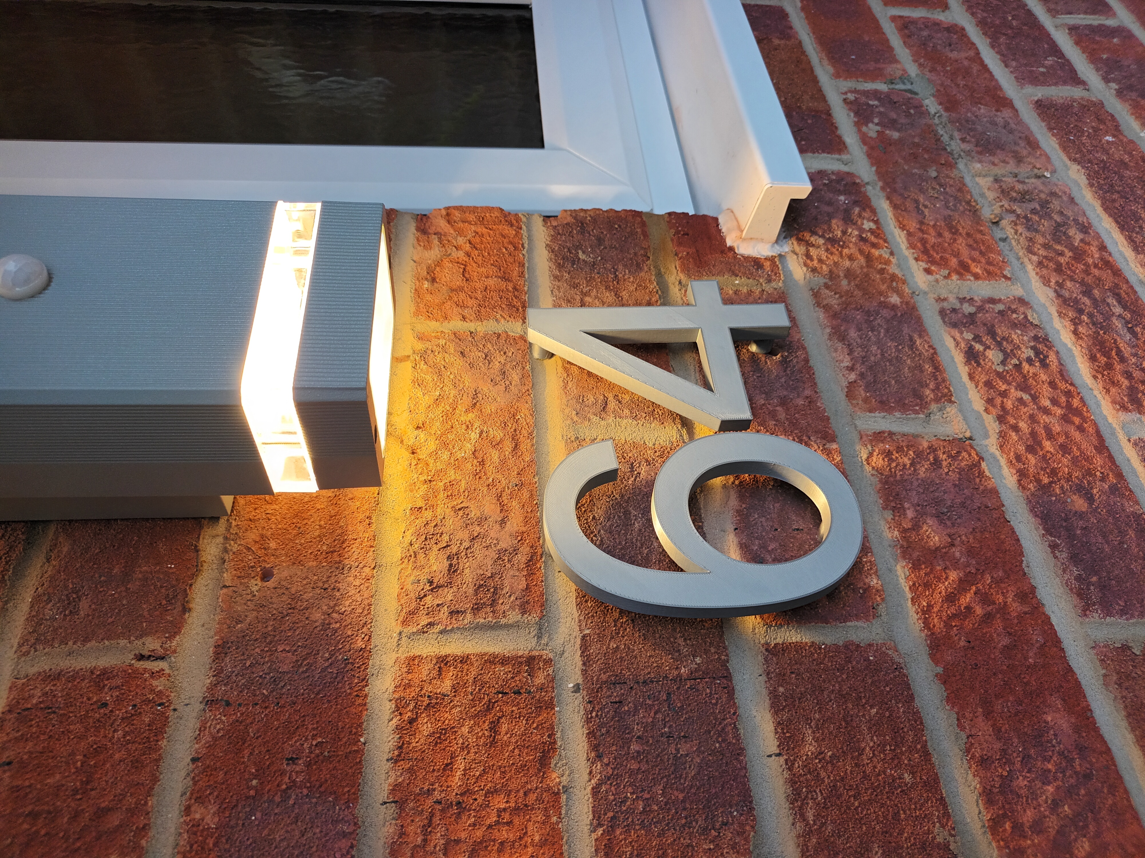 Contemporary Stand-off House Numbers