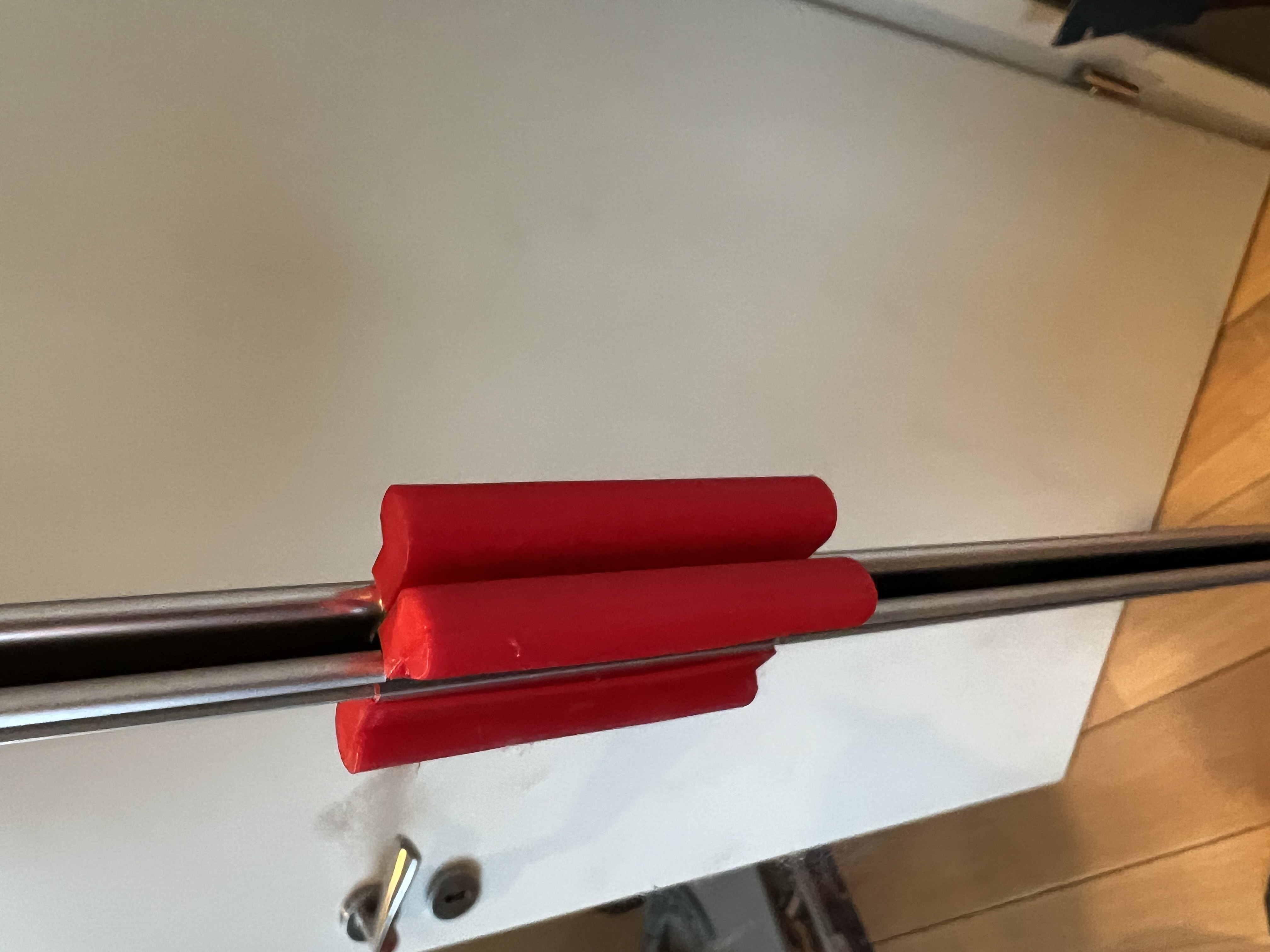 Softification of IKEA PAX AHEIM mirror door handles + door stopper