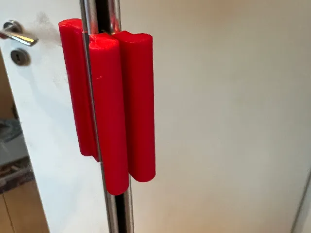 Softification of IKEA PAX AHEIM mirror door handles + door stopper