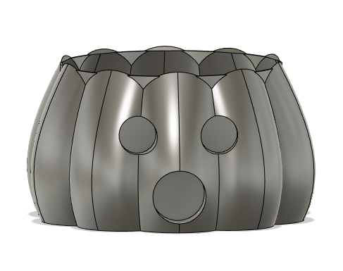 Pumpkin flowerpot