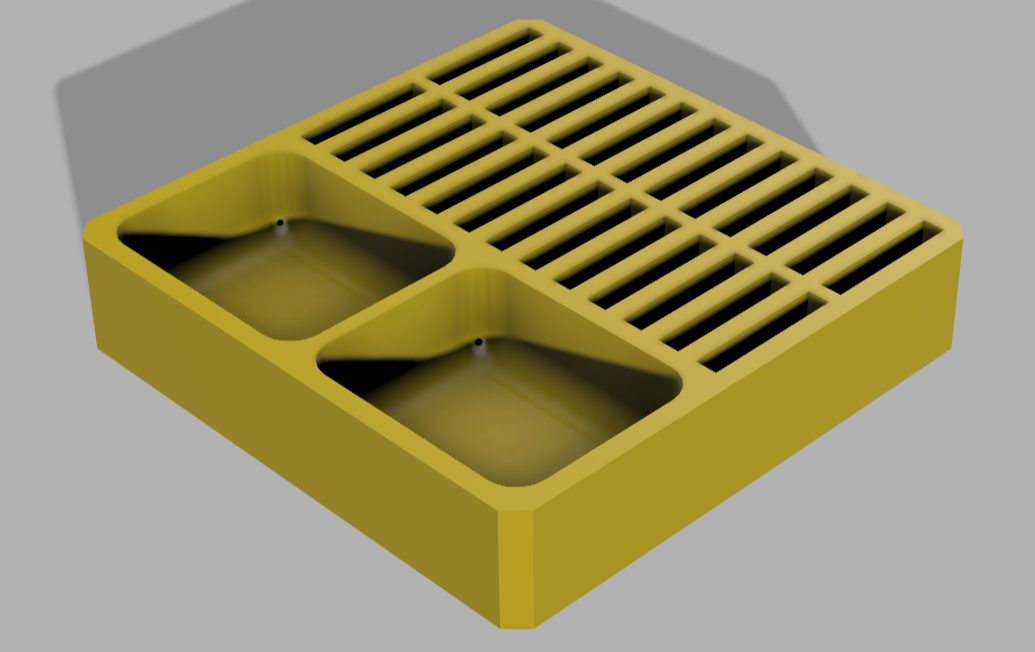 Bottom and Top Tray for Question Block