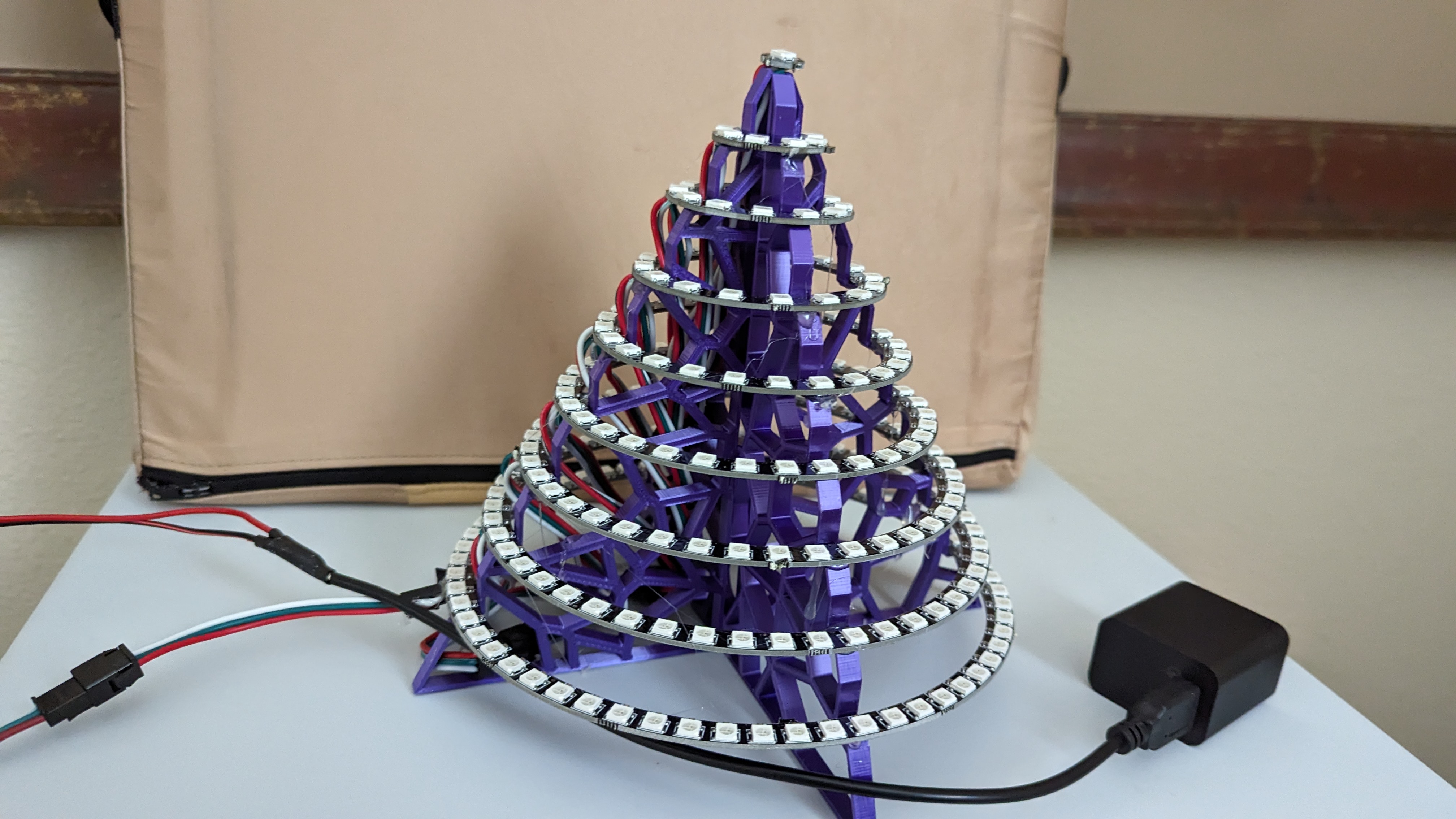 9 Rings LED Xmas tree