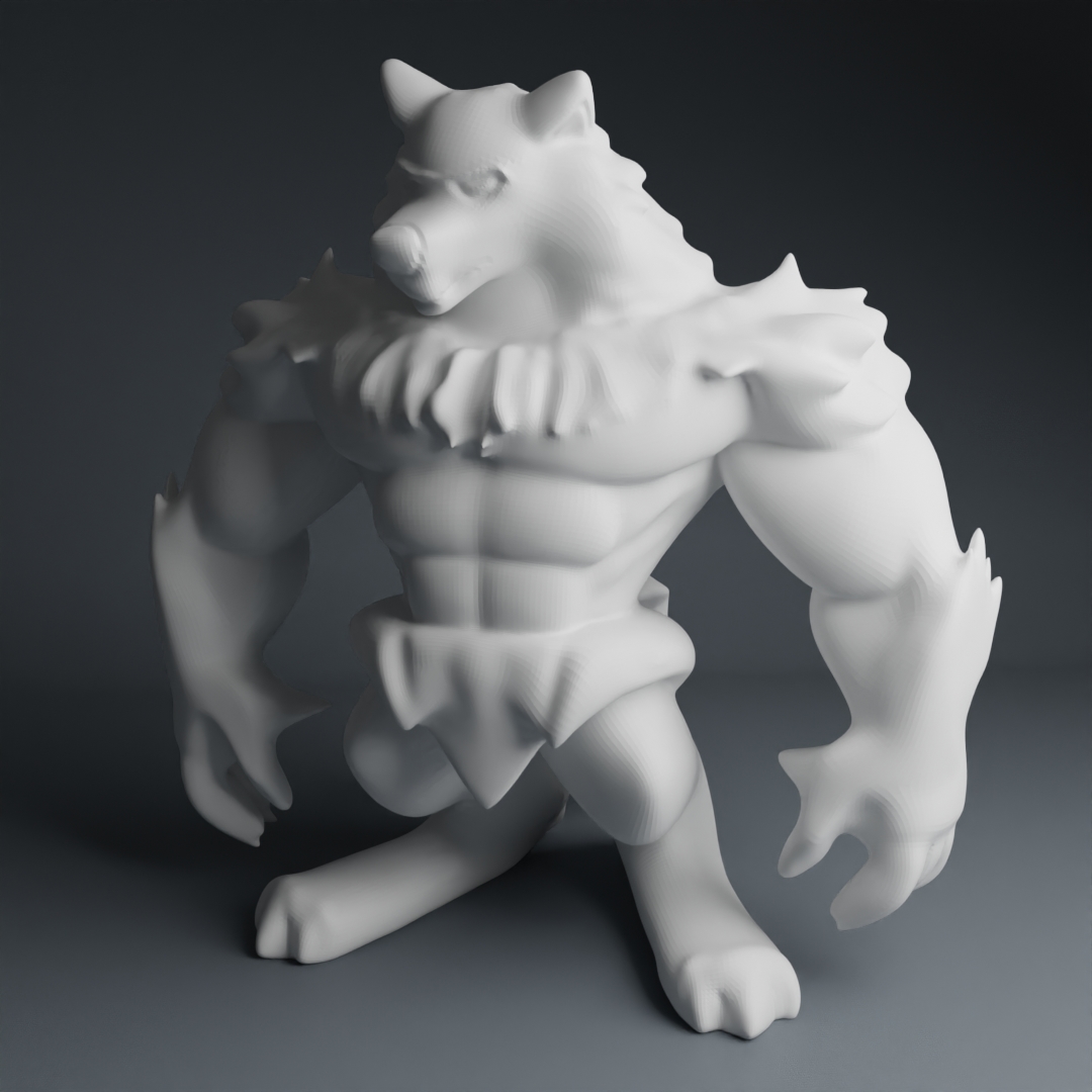 Stylized huge Werewolf