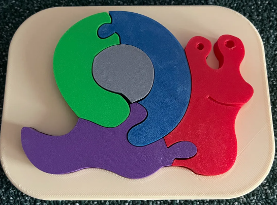 Snail - puzzle for kids