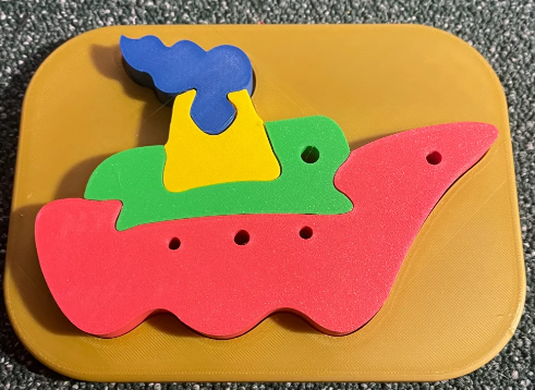 Ship / Boat insert puzzle for kids.