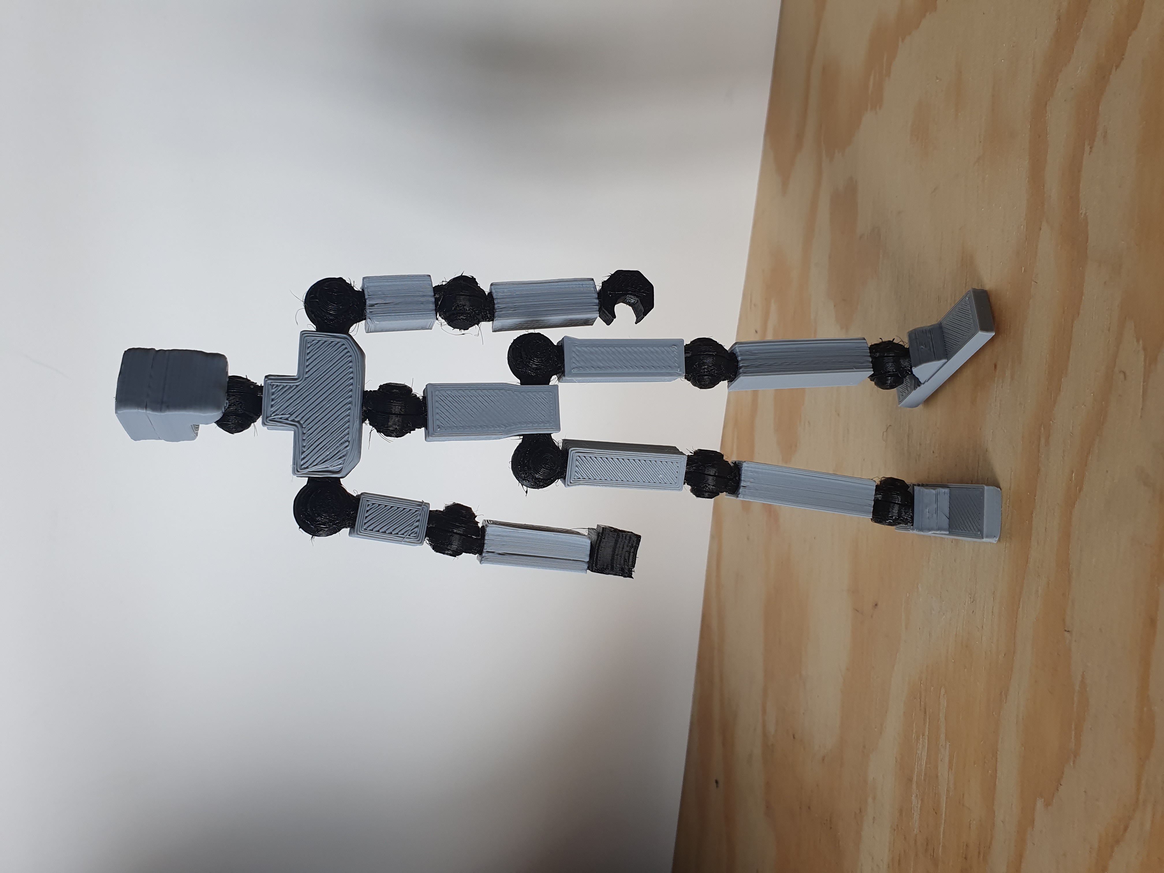 "TP-Unit01" 3D Printable Poseable Action Figure — miniatura 2