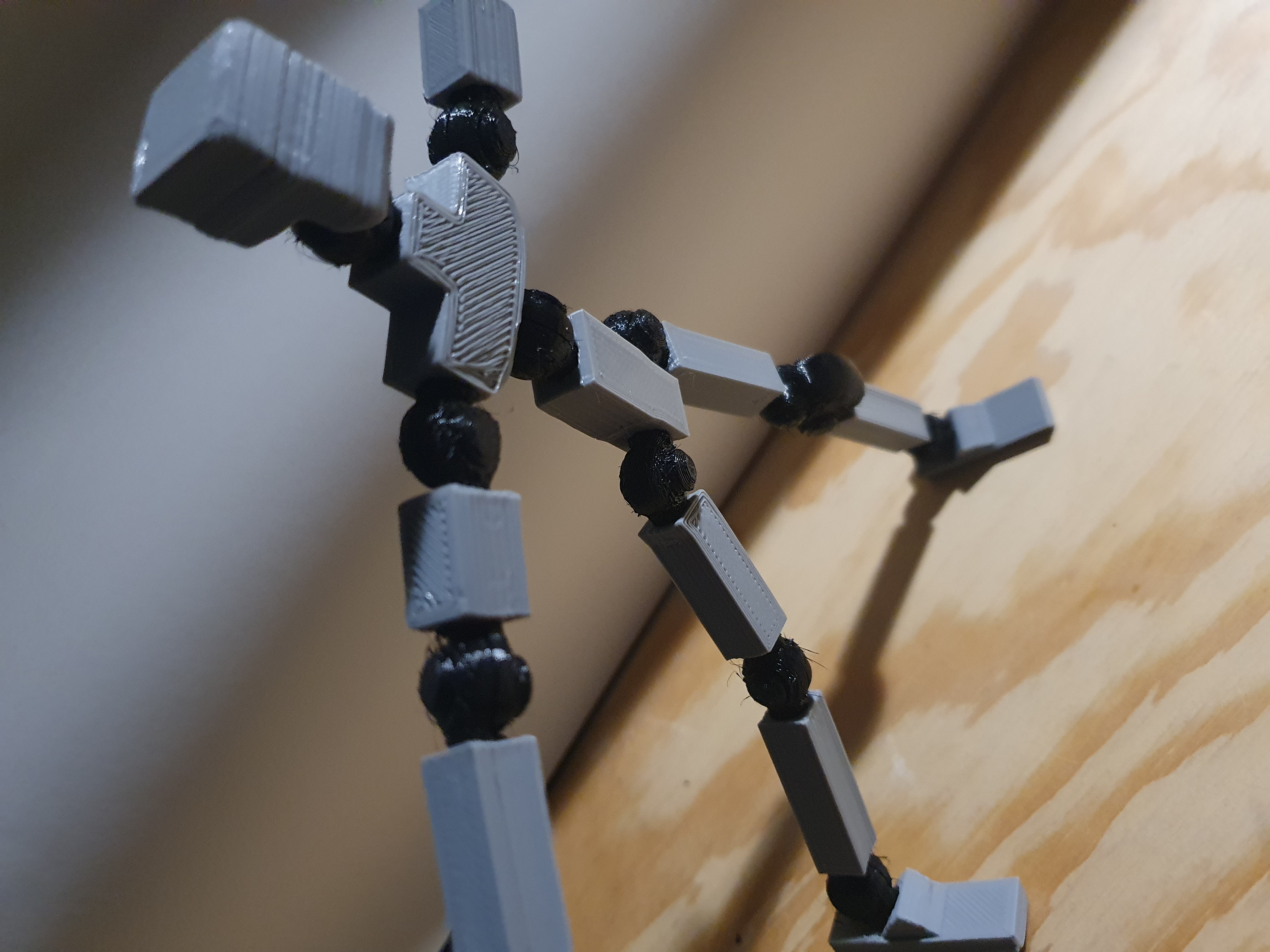 "TP-Unit01" 3D Printable Poseable Action Figure — miniatura 12